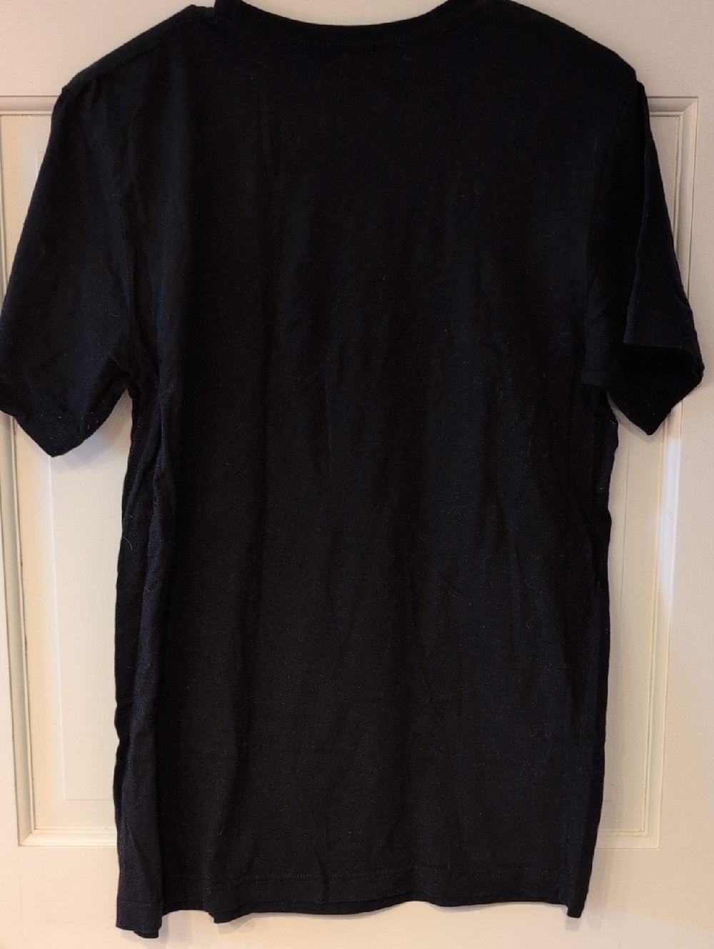 Black Graphic Moth Tee with Red Crescent - Picture 2 of 4